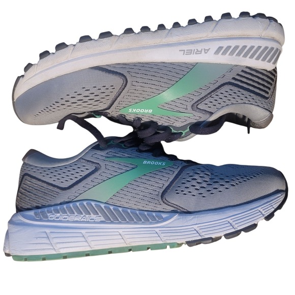 Brooks Ariel 20 Women's Size 7 Extra Wide Max Support Alloy Pearl Green Sneakers - Picture 6 of 8
